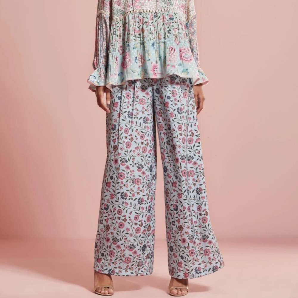 Hemant & Nandita Hana Multicolor Floral Pants, size XS, NWT